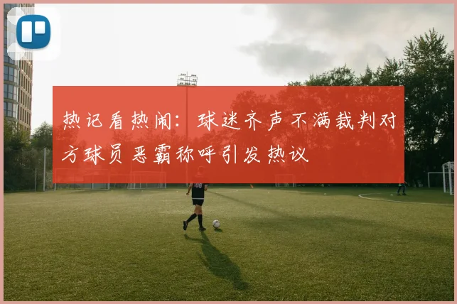 热记看热闹：球迷齐声不满裁判对方球员恶霸称呼引发热议